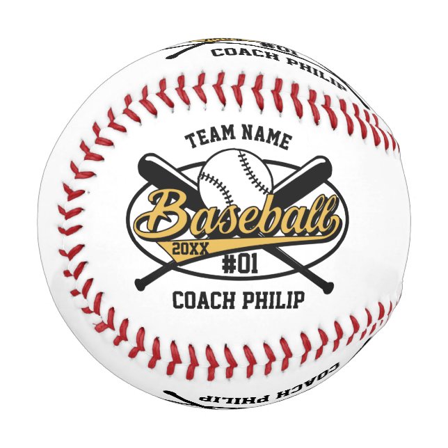 Balle De Baseball Équipe d'entraîneurs de baseball Maman joueur équi (Devant Gauche)
