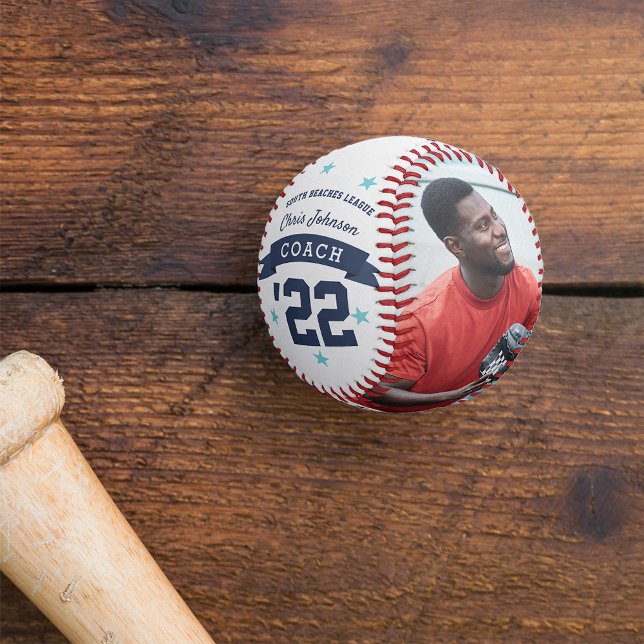 Balle De Baseball Équipe d'entraîneurs personnalisée Roster et photo (Créateur téléchargé)