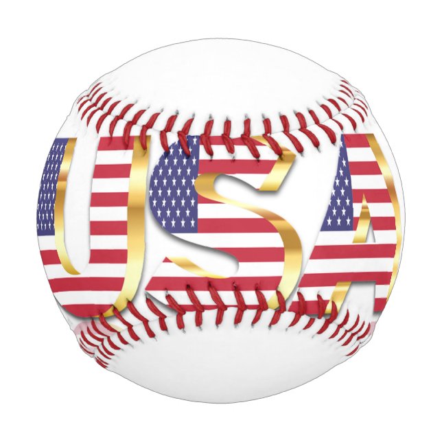 Balle De Baseball États-Unis - États-Unis d'Amérique - Drapeau - Pat (Dos)