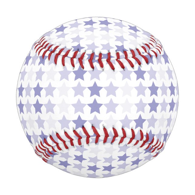 Balle De Baseball Étoiles Patriotique Blue Ombre (Devant)