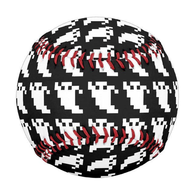 Balle De Baseball Fantôme à 8 bits pour pixels (Devant)