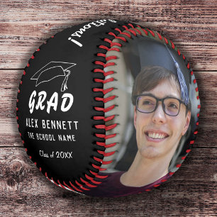 Balle De Baseball Félicitations Grad Black Grad Graduation Cap 2 Pho