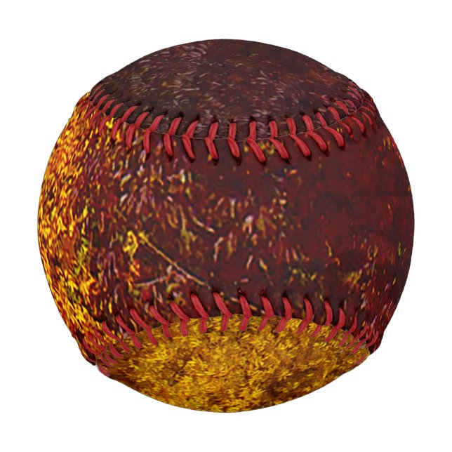 Balle De Baseball Feuilles d'automne Jaune et pourpre, ZSSPG (Devant)