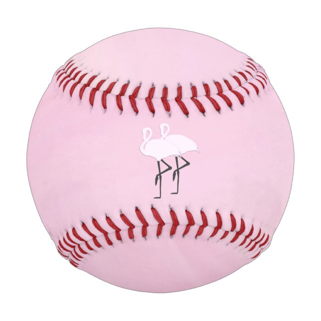 Balle De Baseball Flamants roses roses (Dos)