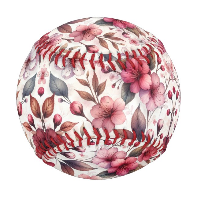 Balle De Baseball Fleur de Cerisier (Devant)