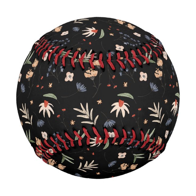 Balle De Baseball Fleurs d'eau simples 1 (Devant)