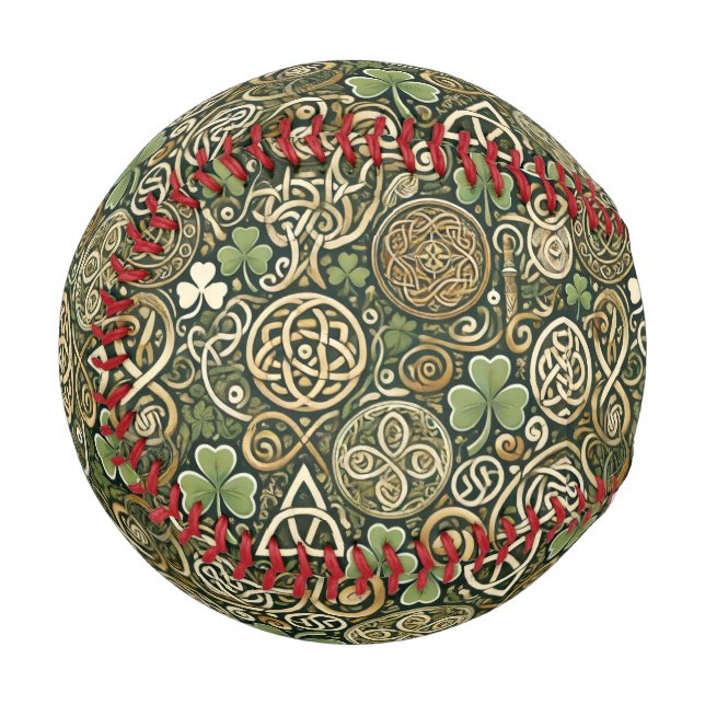 Balle De Baseball Floraison celtique (Dos Droite)