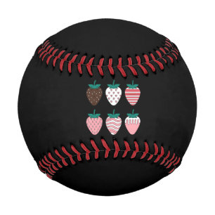 Balle De Baseball Fraise Fraises Amoureux Des Fruits Agriculteurs Ja