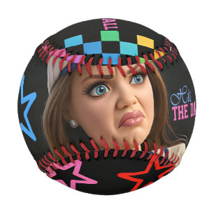 Balle De Baseball Frappe donc cette balle, drôle de visage de poupée