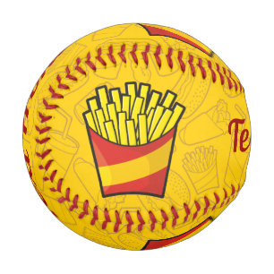 Balle De Baseball French Fries Baseball