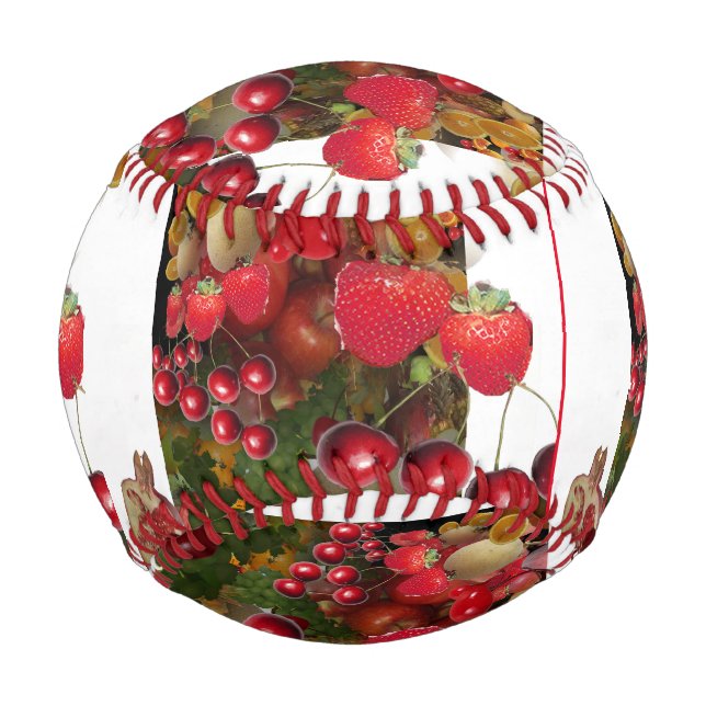 Balle De Baseball Fruits de fraises (Devant)