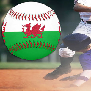 Balle De Baseball Gallois Drapeau & Pays de Galles sports /Balls de