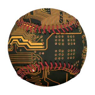 Balle De Baseball Geek Sortie carte circuit électronique orange PCB