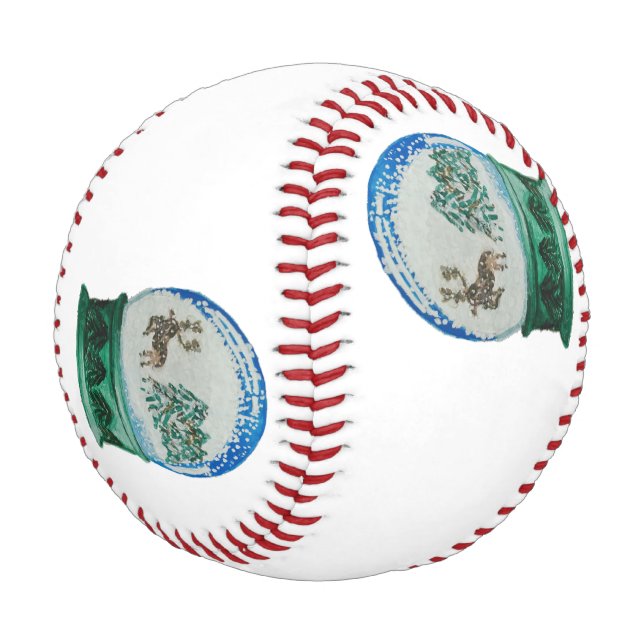 Balle De Baseball Globe des neiges Ball Winter Wonderland Noël (Angle)