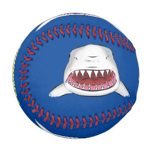 Balle De Baseball Grand requin blanc moyen dessin animé