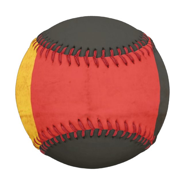 Balle De Baseball Grunge Drapeau De L'Allemagne (Devant)