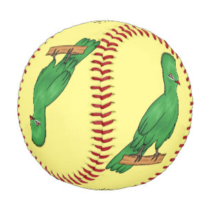 Balle De Baseball Guinée turaco bird cartoon