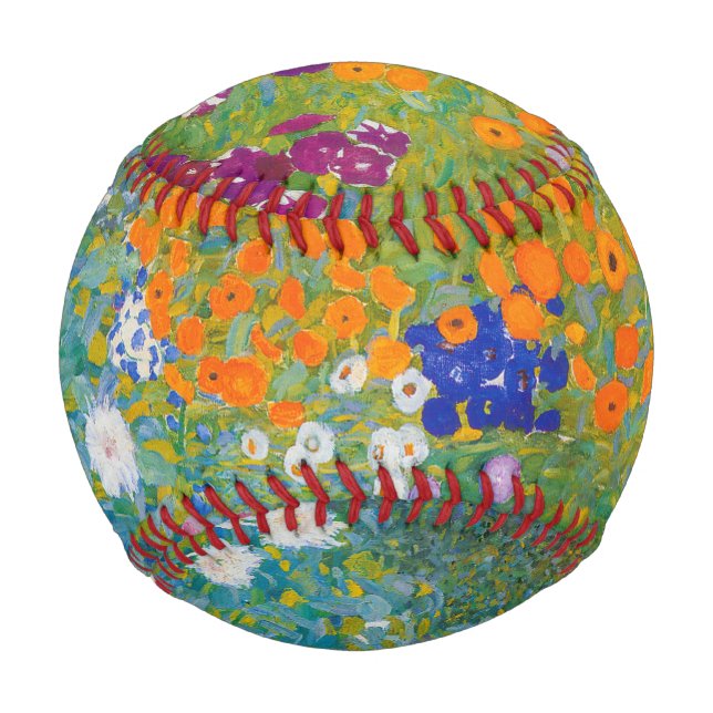 Balle De Baseball Gustav Klimt - Jardin des fleurs (Devant)