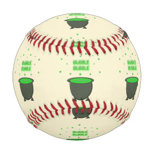 Balle De Baseball Halloween Cauldron et Bubbling Green Brew