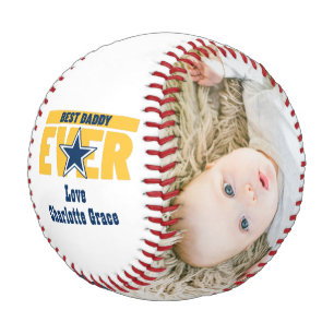 Balle De Baseball Happy Fathers Day Personalized Best Daddy Ever