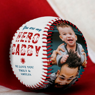 Balle De Baseball Hero Daddy Fête des Pères 2 Collage de photos