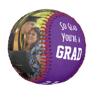 Balle De Baseball HEUREUX QUE VOUS SOYEZ UN GRAD 2 Monogramme photo