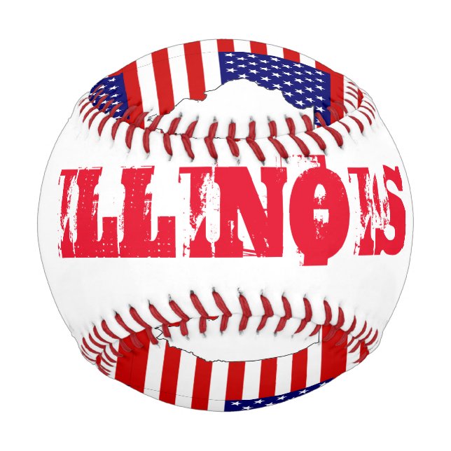 BALLE DE BASEBALL ILLINOIS (Dos)