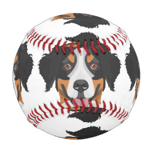 Balle De Baseball Illustration Bernese Mountain Dog