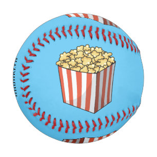 Balle De Baseball Illustration de dessin animé Popcorn