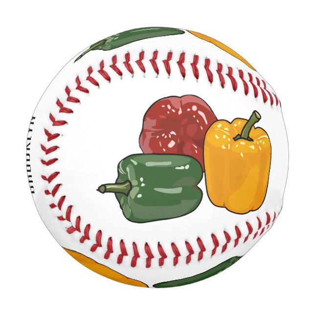 Balle De Baseball Illustration de dessin de Capsicum (Devant Gauche)