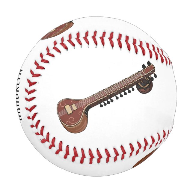 Balle De Baseball Illustration de dessin de Sitar (Devant Gauche)