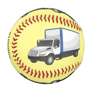 Balle De Baseball Illustration de la caricature du camion-boîte