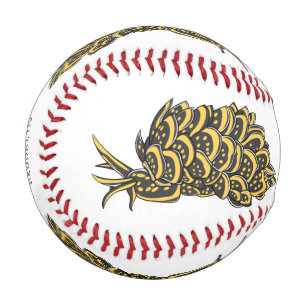 Balle De Baseball Illustration de la feuille de limace de mer grillé