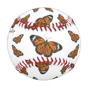 Balle De Baseball Illustration de papillon monarque