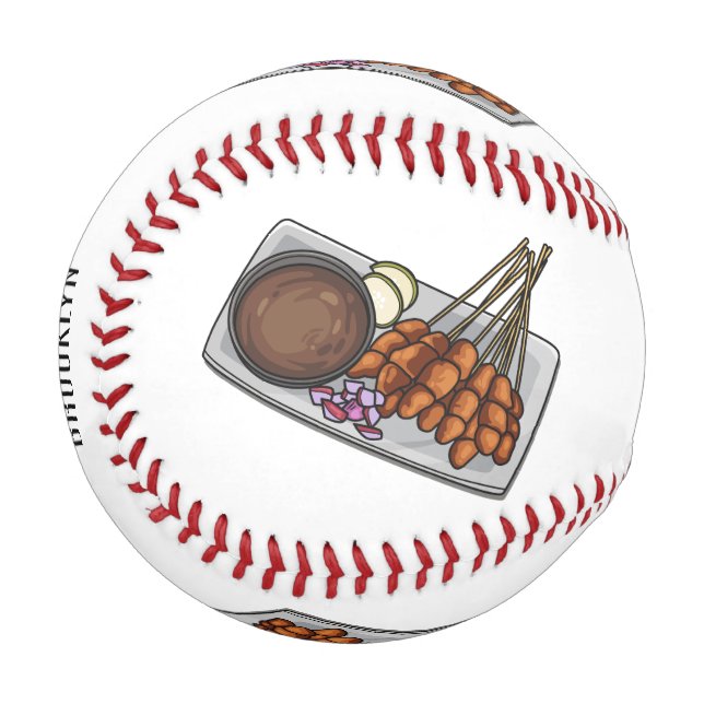 Balle De Baseball Illustration de Satay (Devant Gauche)