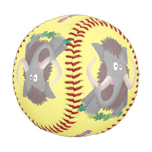 Balle De Baseball Illustration drôle de mammouth laineux