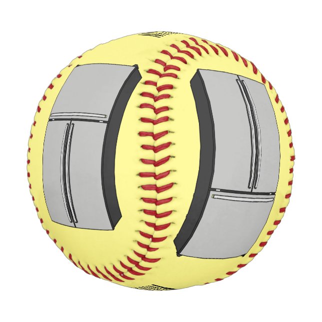 Balle De Baseball Illustration du réfrigérateur de porte française (Angle)
