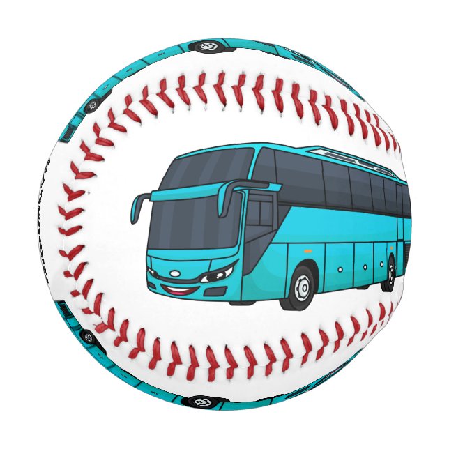 Balle De Baseball Illustration d'un autobus à passagers moderne (Devant Gauche)