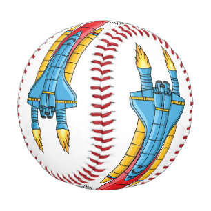 Balle De Baseball Illustration d'un vaisseau de fusées