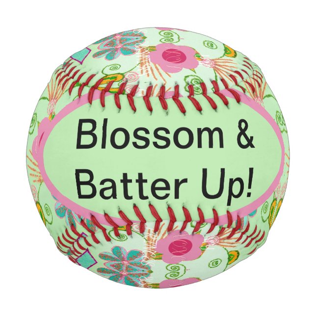 Balle De Baseball Jardin Éclectique Enchantant : Beauté Florale Dive (Devant)