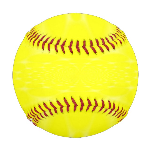 Balle De Baseball Jaune pétillant (Devant)