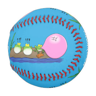Balle De Baseball Jolie grenouilles drôles bubblegum dessin animé il
