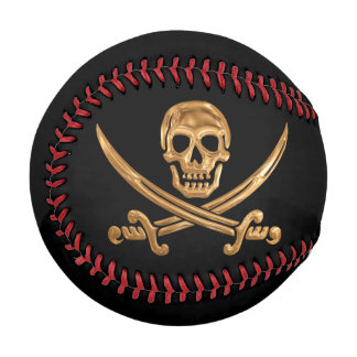 Balle De Baseball Jolly roger d'or