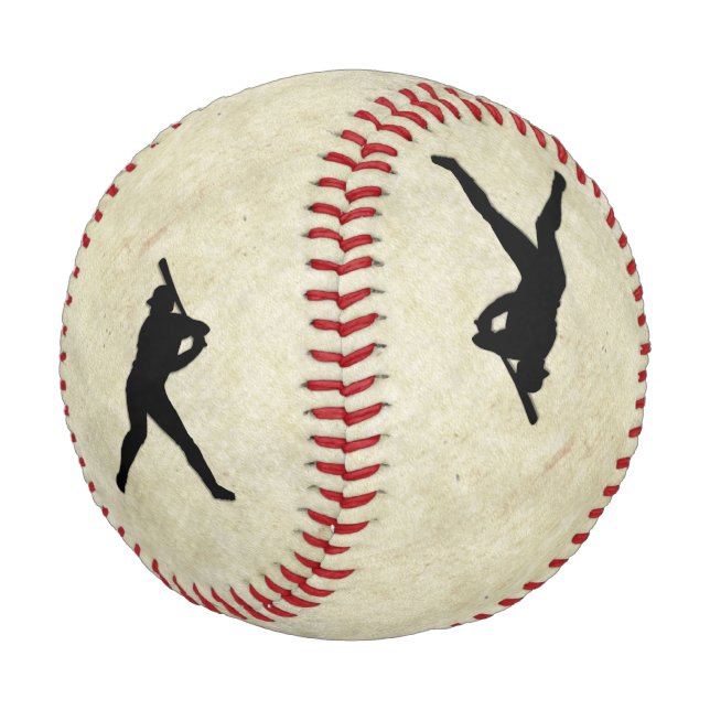 Balle De Baseball Joueurs de baseball Pitcher et Batter (Angle)