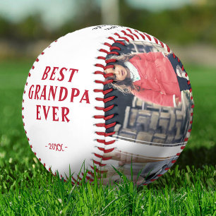 Balle De Baseball Joyeux anniversaire grand-père moderne 4 photo Col