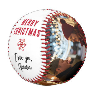 Balle De Baseball Joyeux Noël 2 Collage Photo Petit Ami
