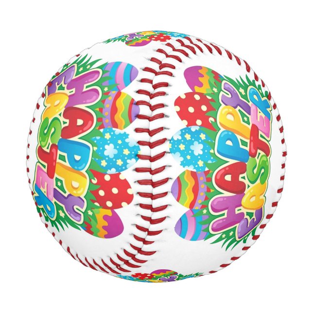 Balle De Baseball Joyeux Pâques (A colorful Happy Easter Text!)