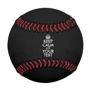 Balle De Baseball KEEP CALM personnalisé et votre texte