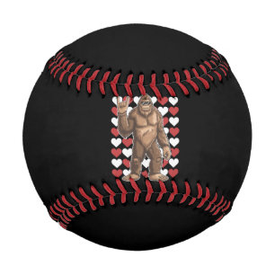 Balle De Baseball La Saint-Valentin Bigfoot Cœurs Drôles d'amour Sas