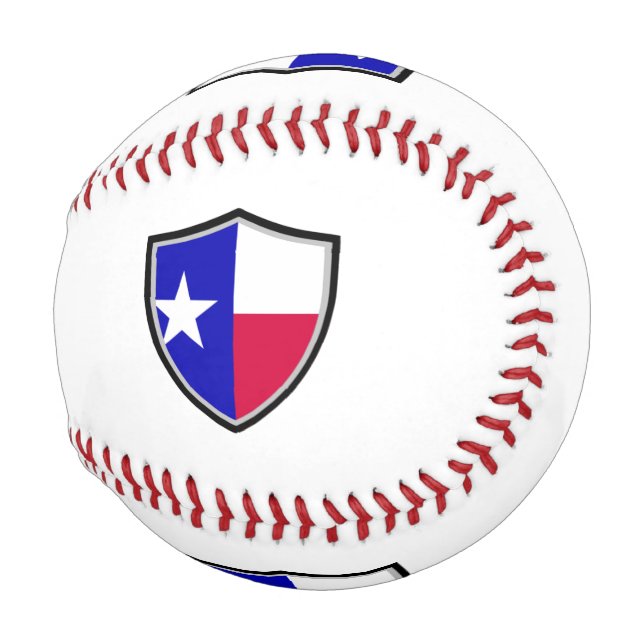 Balle De Baseball Le baseball du bouclier du Texas (Devant Droite)